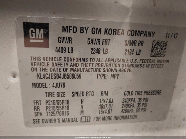 Buick Encore Preferred 2018 KL4CJESB4JB586059 Image 9