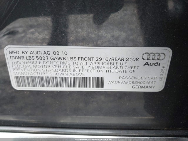 2011 AUDI A8 L WAURVAFD8BN004647 Photo 8