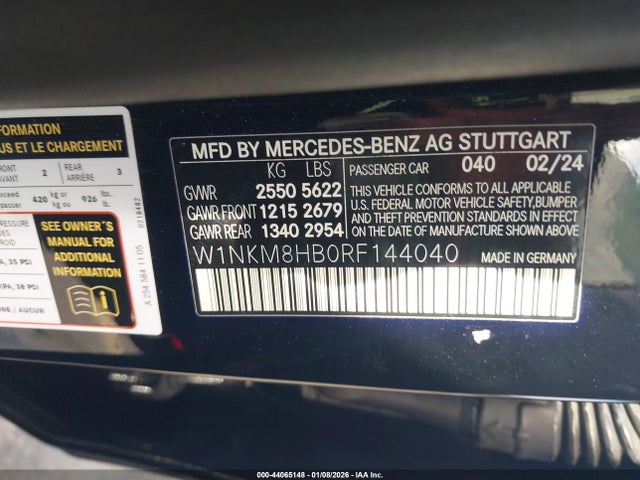 2024 MERCEDES-BENZ AMG GLC 43 W1NKM8HB0RF144040 Photo 8