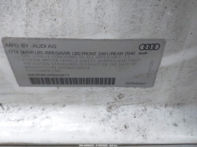 2015 AUDI A4 WAUFFAFL5FN024917 Photo 8