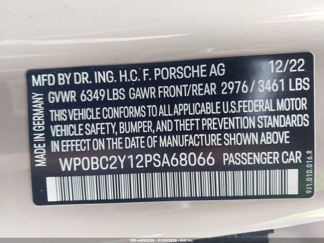 2023 PORSCHE TAYCAN CROSS TURISMO WP0BC2Y12PSA68066 Photo 8