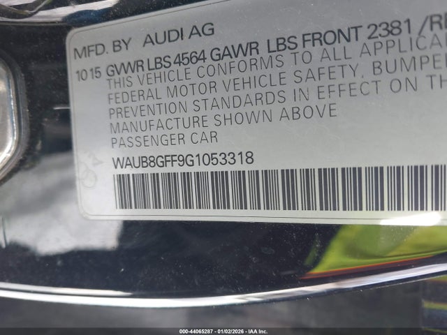 2016 AUDI A3 WAUB8GFF9G1053318 Photo 8