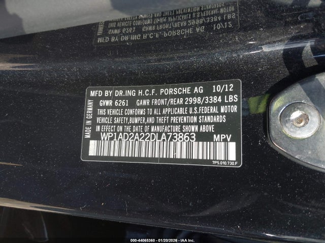 2013 PORSCHE CAYENNE WP1AD2A22DLA73863 Photo 8