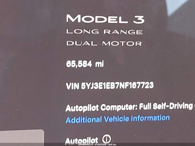 2022 TESLA MODEL 3 5YJ3E1EB7NF167723 Photo 6