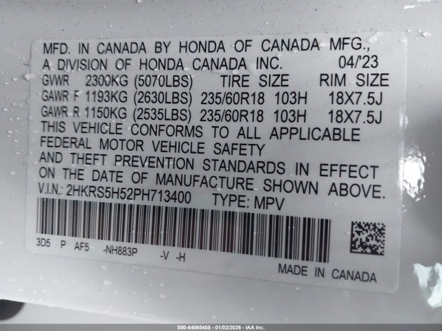 2023 HONDA CR-V HYBRID 2HKRS5H52PH713400 Photo 8
