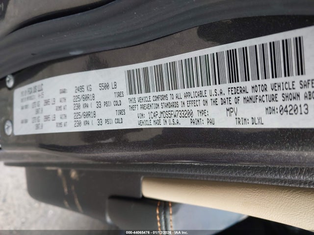 Jeep Cherokee Limited 2015 1C4PJMDS5FW733200 Image 9