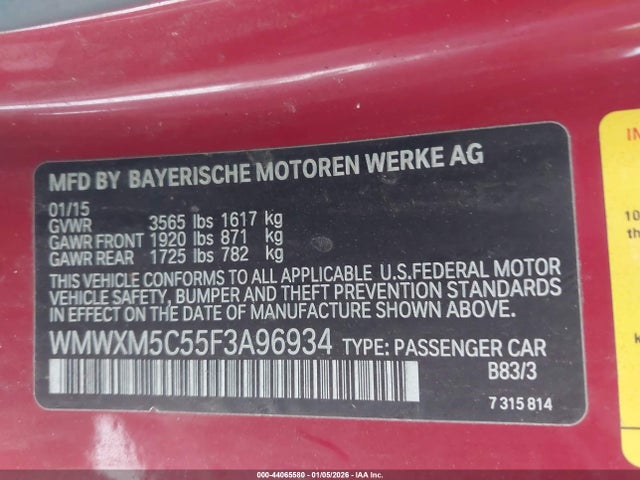 2015 MINI HARDTOP WMWXM5C55F3A96934 Photo 8