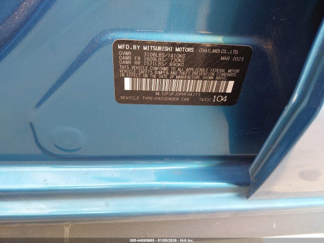 2023 MITSUBISHI MIRAGE G4 ML32FUFJ0PHF04273 Photo 8