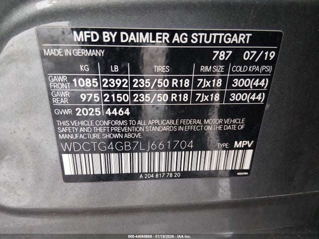 2020 MERCEDES-BENZ GLA 250 WDCTG4GB7LJ661704 Photo 8