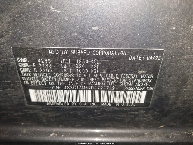 2023 SUBARU IMPREZA 4S3GTAM67P3721712 Photo 8