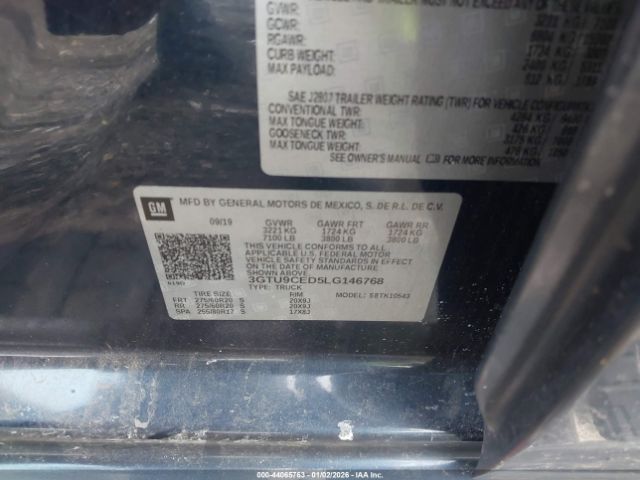 2020 GMC SIERRA 1500 3GTU9CED5LG146768 Photo 8