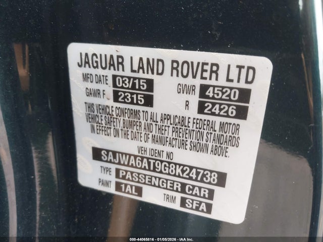 2016 JAGUAR F-TYPE SAJWA6AT9G8K24738 Photo 8