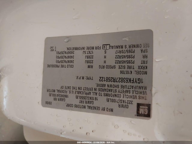 2007 CADILLAC ESCALADE 1GYFK63827R268122 Photo 8