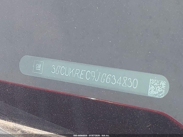 Aukcja sprzedaży 2018 Chevrolet Silverado 1500 2lt, vin: 3GCUKREC9JG634830, numer aukcji: 44065930