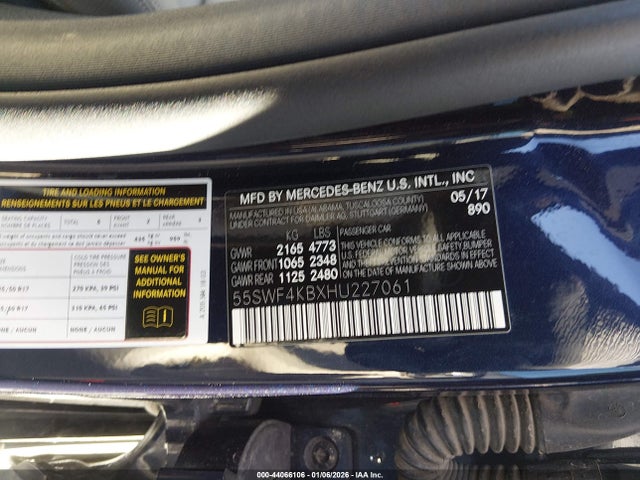 2017 MERCEDES-BENZ C 300 55SWF4KBXHU227061 Photo 8