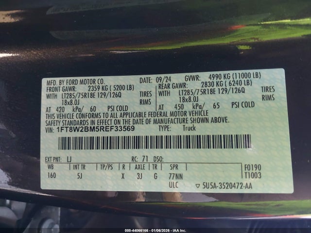 Ford F-250 Lariat 2024 1FT8W2BM5REF33569 Image 9