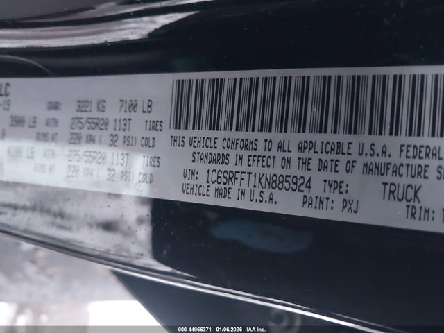 2019 RAM 1500 1C6SRFFT1KN885924 Photo 8