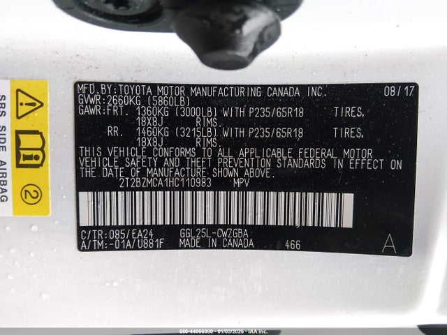 Lexus RX 350 2017 2T2BZMCA1HC110983 Image 9
