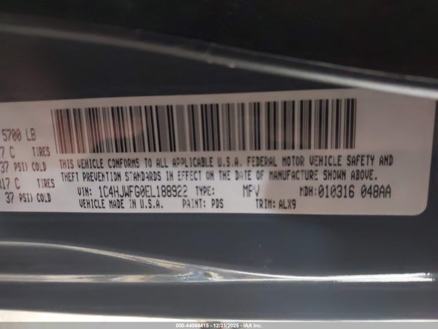 2014 JEEP WRANGLER UNLIMITED 1C4HJWFG0EL188922 Photo 8