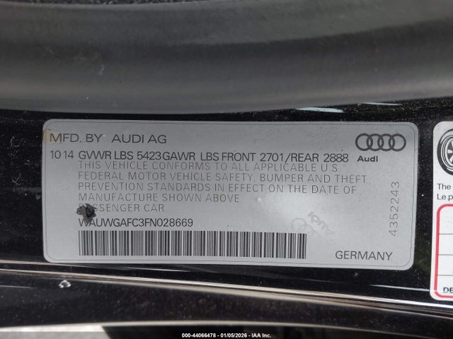 2015 AUDI A7 WAUWGAFC3FN028669 Photo 8