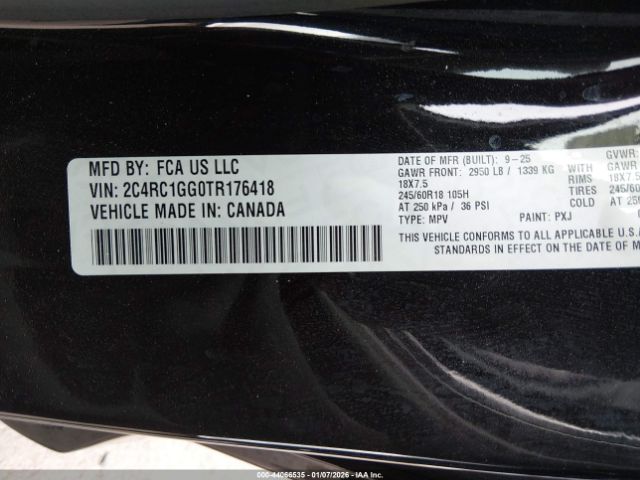 2026 CHRYSLER PACIFICA 2C4RC1GG0TR176418 Photo 8