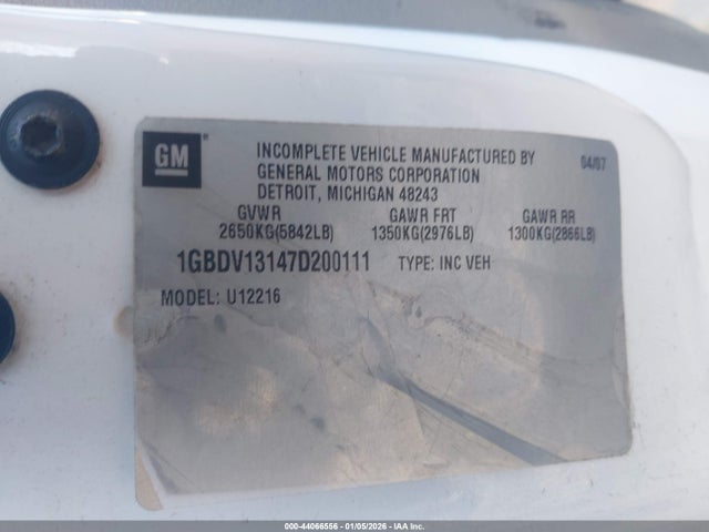2007 CHEVROLET UPLANDER 1GBDV13147D200111 Photo 8
