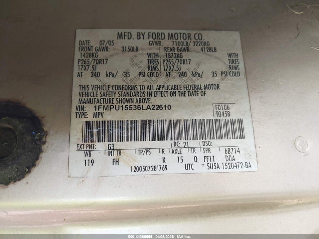 2006 FORD EXPEDITION 1FMPU15536LA22610 Photo 8