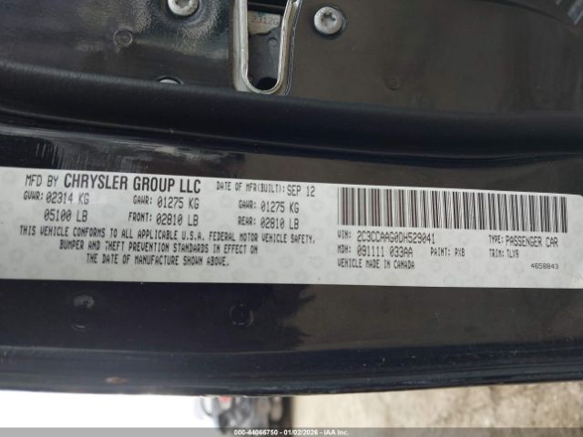 2013 CHRYSLER 300 2C3CCAAG0DH529041 Photo 8