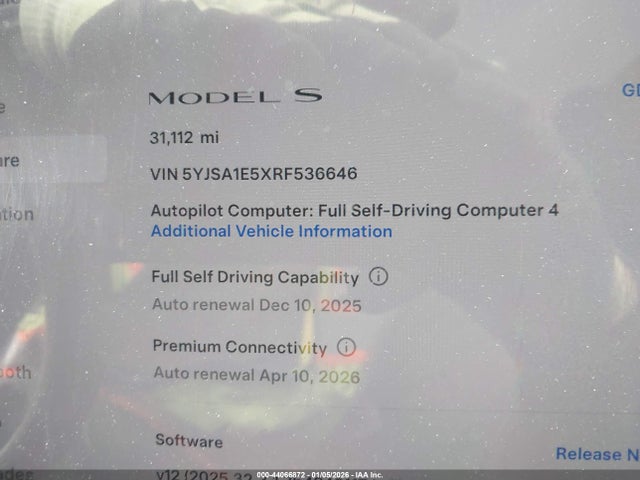 Tesla Model S Long Range 2024 5YJSA1E5XRF536646 Image 14