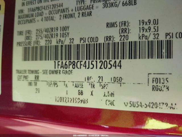 2018 FORD MUSTANG 1FA6P8CF4J5120544 Photo 8