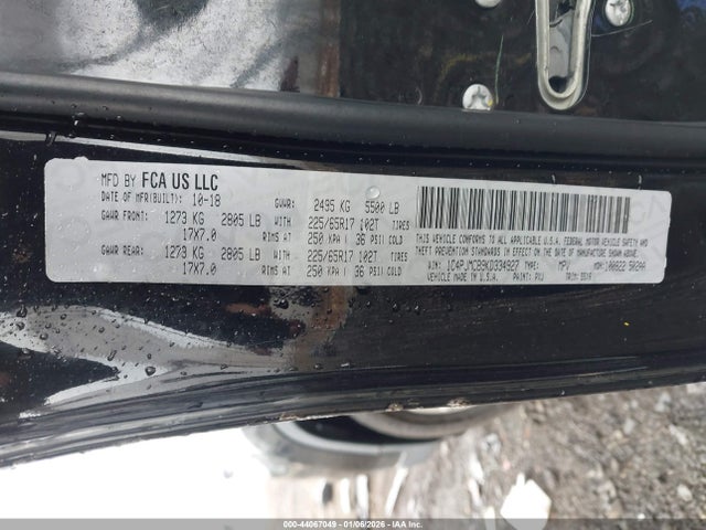 Aukcja sprzedaży 2019 Jeep Cherokee Latitude 4x4, vin: 1C4PJMCB9KD334927, numer aukcji: 44067049