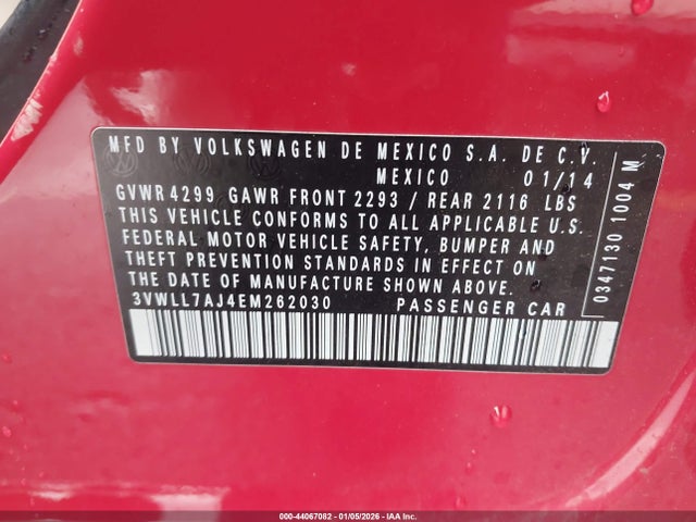 Volkswagen Jetta 2.0l Tdi 2014 3VWLL7AJ4EM262030 Image 9