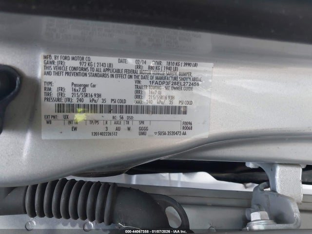 Ford FOCUS SE 2014 1FADP3F28EL272458 Image 9