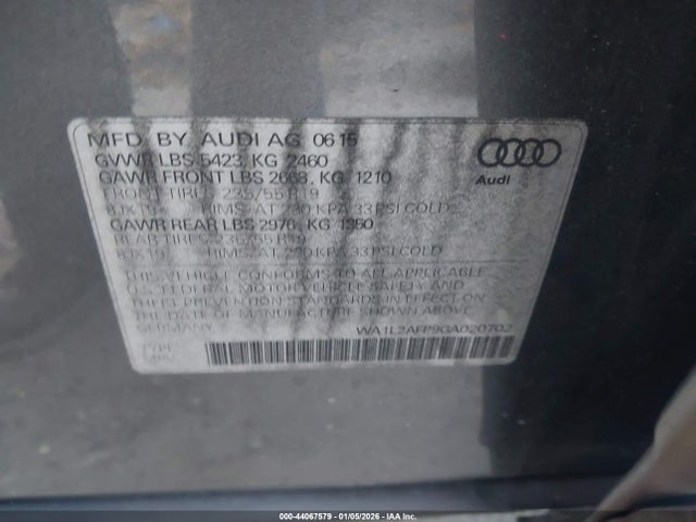 2016 AUDI Q5 WA1L2AFP9GA020702 Photo 8