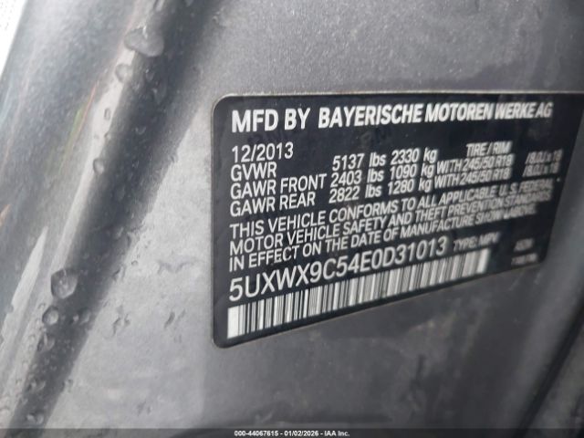 2014 BMW X3 5UXWX9C54E0D31013 Photo 8