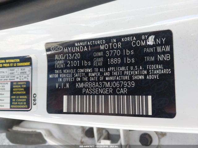 2021 HYUNDAI VENUE KMHRB8A37MU067939 Photo 8