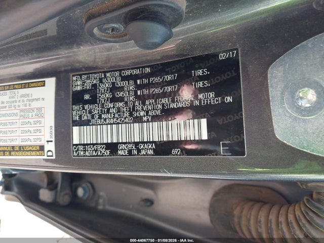 JTEBU5JR4H5425402 Toyota 4RUNNER SR5