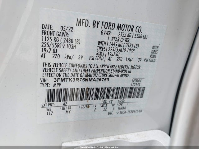 2022 FORD MUSTANG MACH-E 3FMTK3R75NMA26750 Photo 8