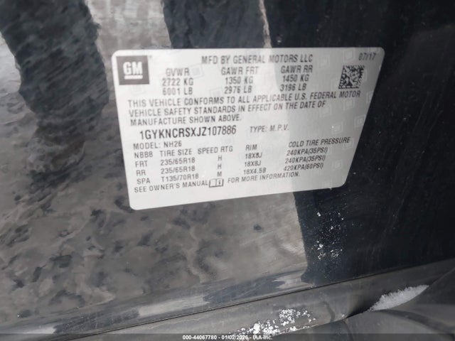 2018 CADILLAC XT5 1GYKNCRSXJZ107886 Photo 8