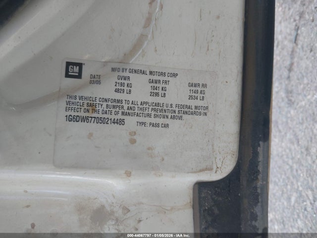 2005 CADILLAC STS 1G6DW677050214485 Photo 8