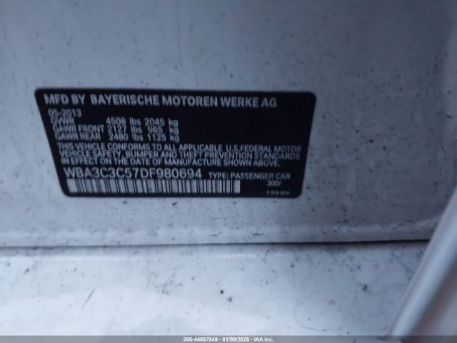 2013 BMW 320I WBA3C3C57DF980694 Photo 8