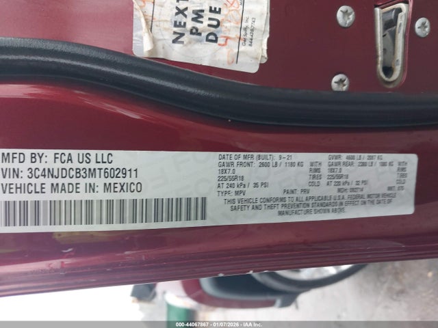 2021 JEEP COMPASS 3C4NJDCB3MT602911 Photo 8