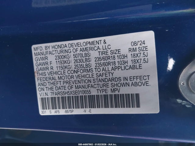 2025 HONDA CR-V HYBRID 7FARS5H5XSE010655 Photo 8