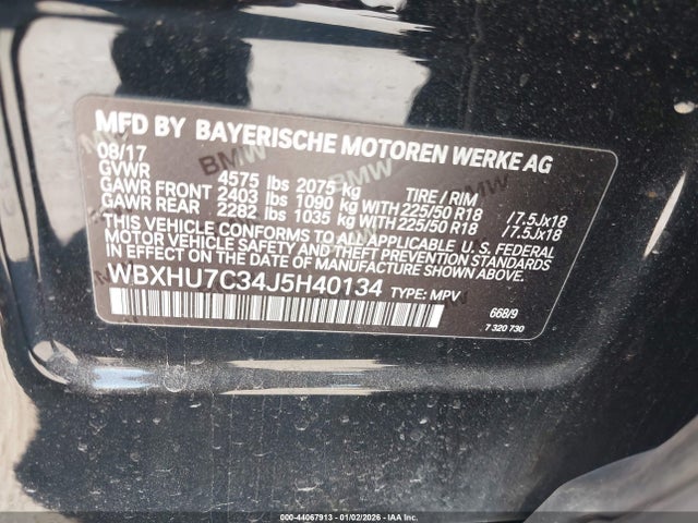 WBXHU7C34J5H40134 BMW X1 Sdrive28i