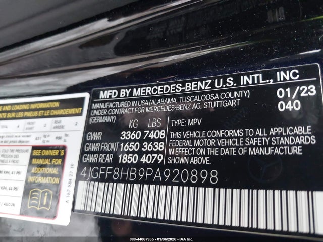 Продажа на аукционе авто 2023 Mercedes-benz Maybach Gls 600 4matic, vin: 4JGFF8HB9PA920898, номер лота: 44067935
