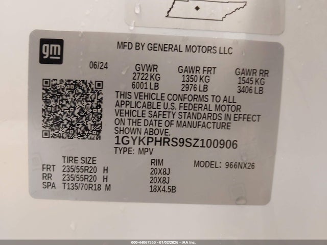 2025 CADILLAC XT6 1GYKPHRS9SZ100906 Photo 8