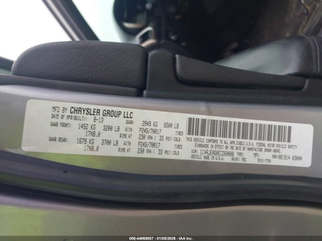 Aukcja sprzedaży 2014 Jeep Grand Cherokee Laredo, vin: 1C4RJEAG0EC260806, numer aukcji: 44068007