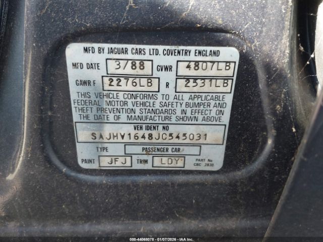 1988 JAGUAR XJ6 SAJHV1648JC545031 Photo 8