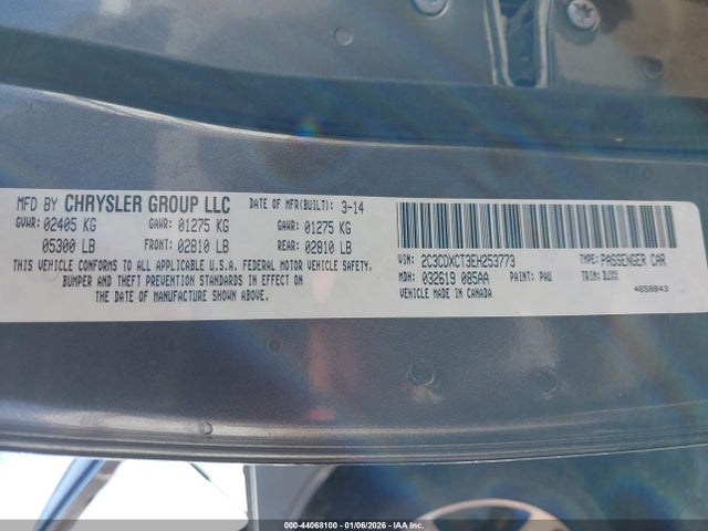 Продаж на аукціоні авто 2014 Dodge Charger R/t 100th Anniversary, vin: 2C3CDXCT3EH253773, номер лоту: 44068100