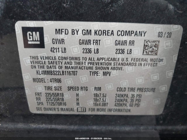 2020 BUICK ENCORE GX KL4MMBS22LB116707 Photo 8